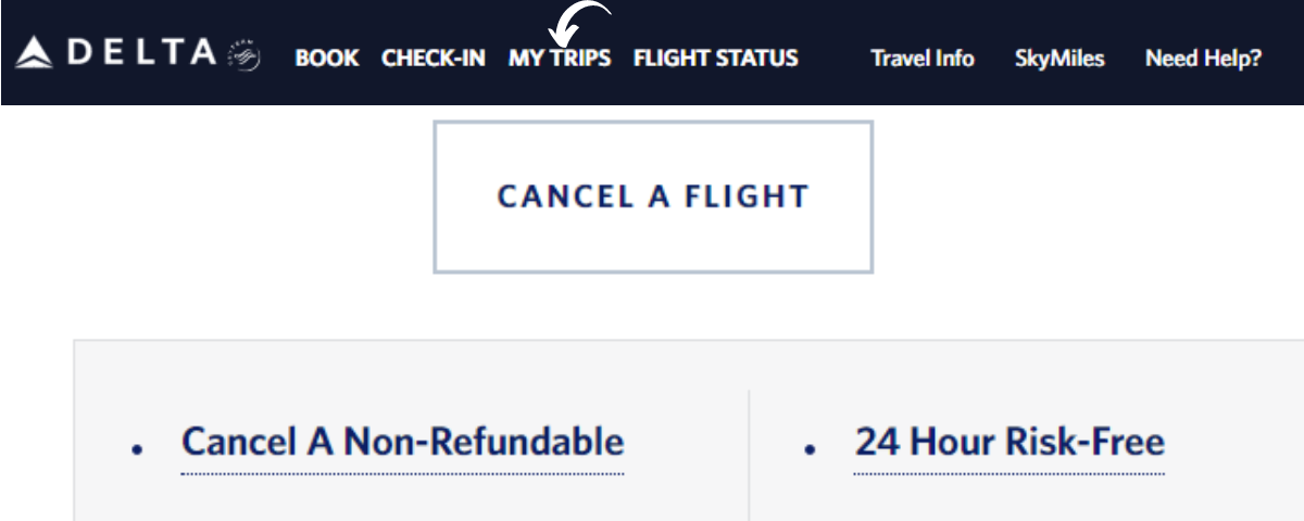 cancel my delta trip