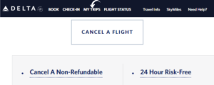 Flight Cancelation Delta airlines